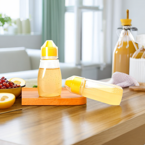 150ML Pointed mouth squeeze bottle honey jar vial portable leak-proof sealed plastic honey jar package