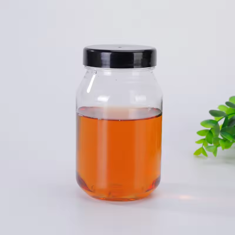 Honey jar 500 ml transparent plastic sealed honey clear jar bottle candy bottle jar plastic honey PET empty bottle