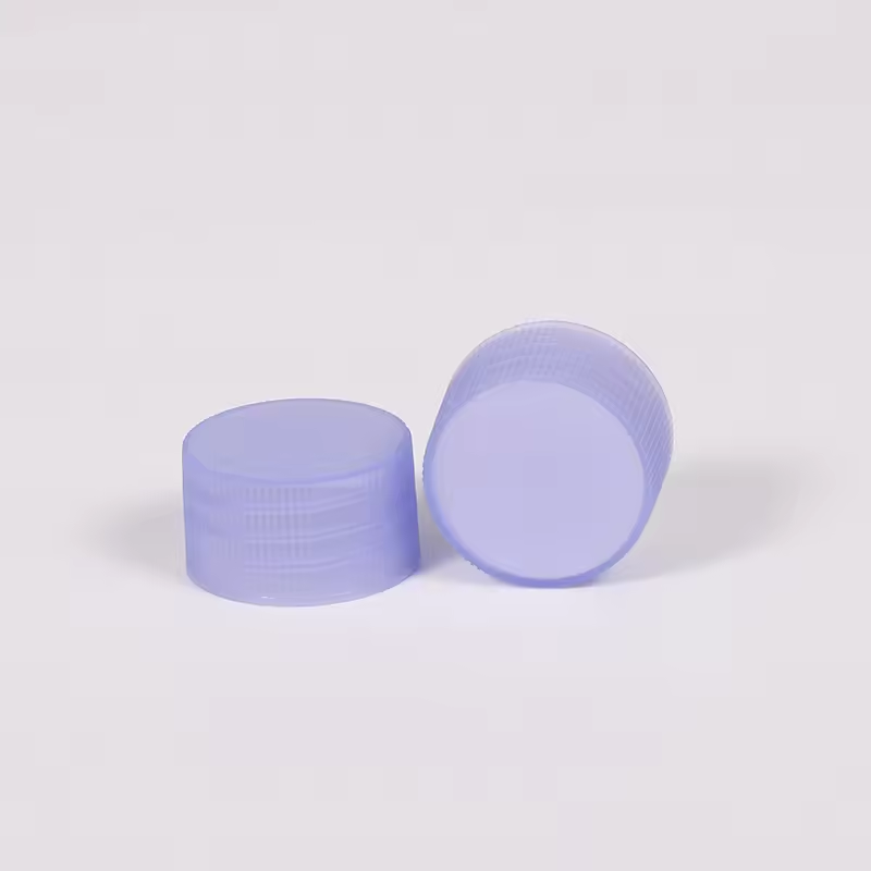 Reusable PP Plastic Bottles Screw Top Cap 28 Neck Size Purple Screw Cap For Cosmetic Packaging Bottle