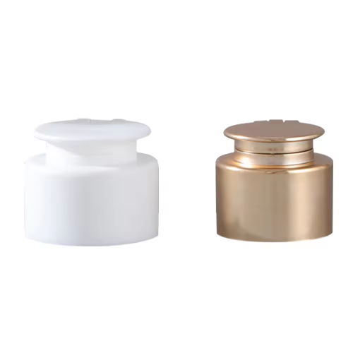 Unique Shape PP Plastic Cover Shower Gel Packaging Bottles Flip Top Cap 28mm Non Drip Flip Top Cap