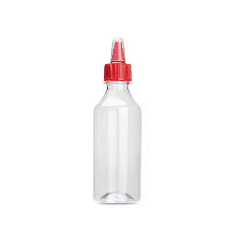 New Style Clear PET Plastic Salad Dressing Bottle For Seasoning Sauces 250ml 450ml Mayonnaise Mini Sauce Bottle
