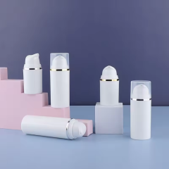 Factory Price Lotion Pump Dispenser Vacuum Airless Bottle 15ml 30ml 50ml White Cosmetic Lotion Bottles