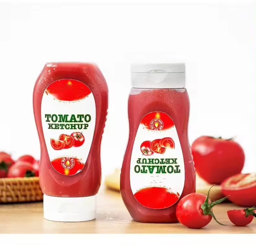 Wholesale PE Plastic Bottle For Salad Dressing Mayonnaise BBQ Sauce 315ml Tomato Ketchup Bottle