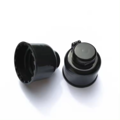 Newest 28mm Jingle Shape Pp Plastic Flip Cap Luxury Rounded Flip-Top Cap For Shampoo Shower Gel