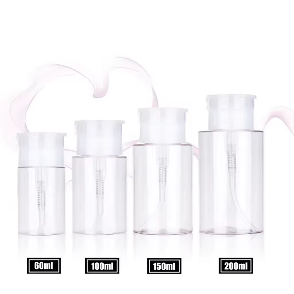 Factory Direct Sale 60ml 100ml 150ml 200ml Cosmetic Toner Nail Polish Remover Bottle Custom Lotion Bottle