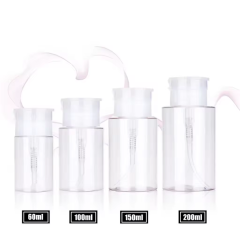Factory Direct Sale 60ml 100ml 150ml 200ml Cosmetic Toner Nail Polish Remover Bottle Custom Lotion Bottle
