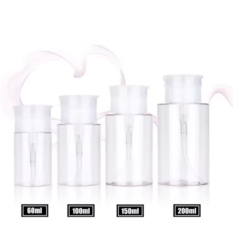 Factory Direct Sale 60ml 100ml 150ml 200ml Cosmetic Toner Nail Polish Remover Bottle Custom Lotion Bottle