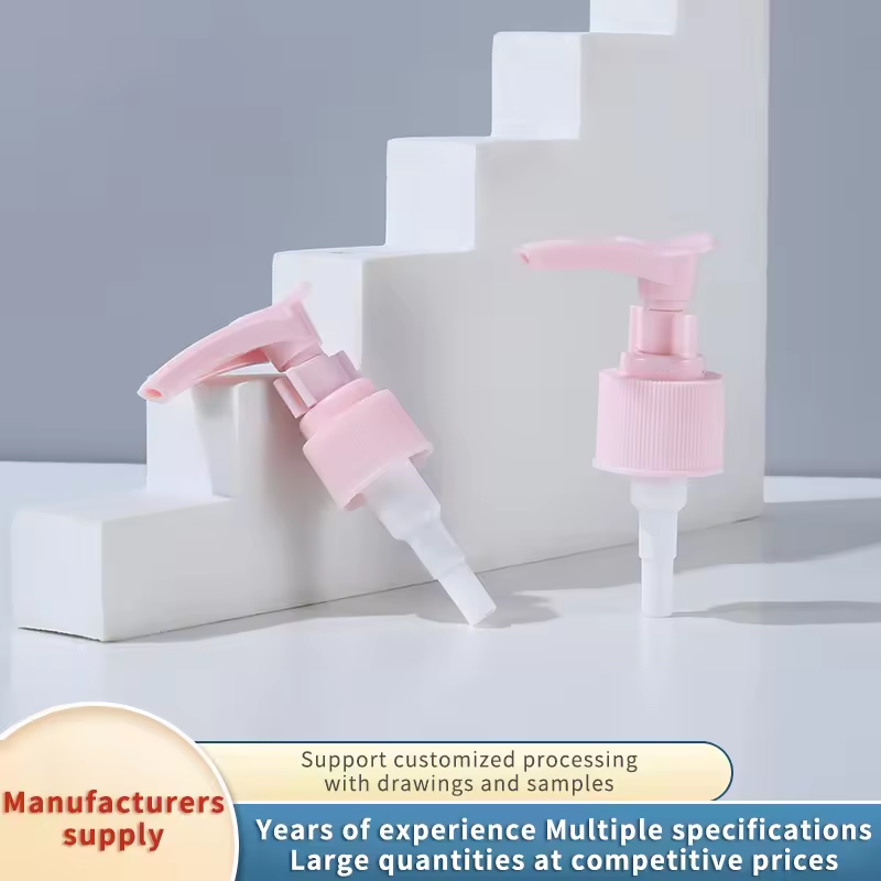 Customizable Size Clip Lotion Soap Liquid Dispenser Bottle Pump 20/410 24/410 28/410 Plastic Pink Lotion Pumps