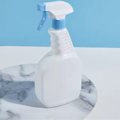 500ml 750ml 1000ml White HDPE Plastic Trigger Mist Spray Bottle Household Kitchen Cleaning Liquid Proof Detergent Bottles