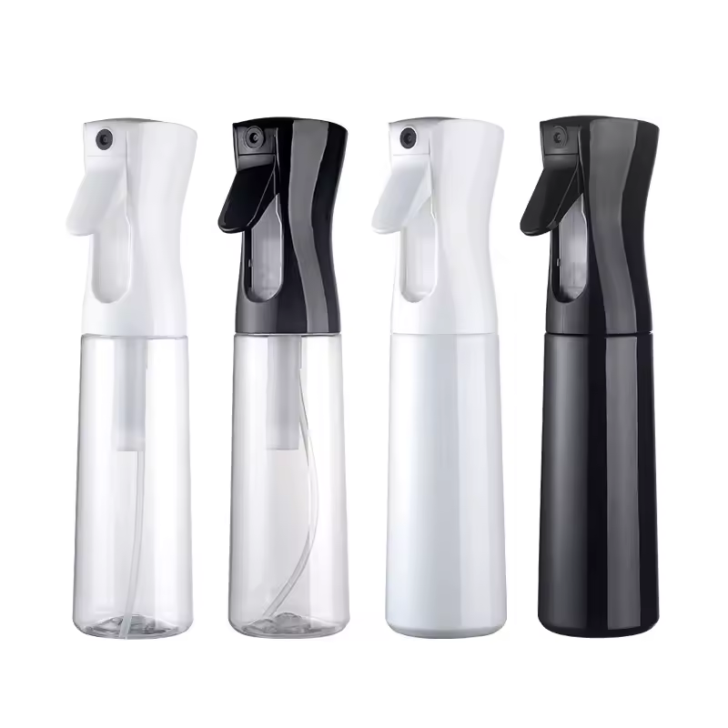 200ml 300ml 500ml Plastic Continuous Fine Mist Spray Bottles For Hair Salon Hairdressing Refillable Trigger Bottle