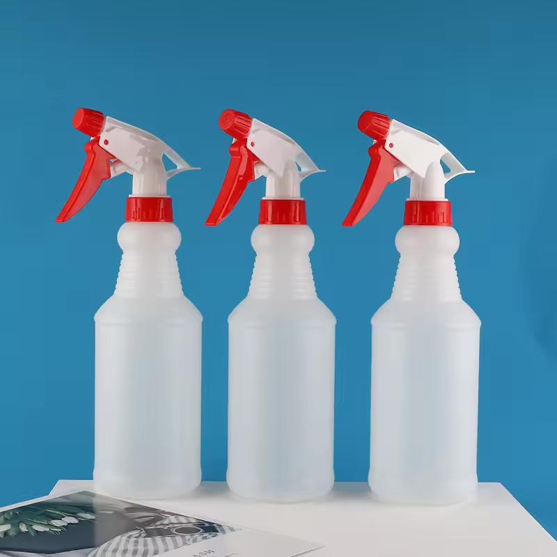 500ml 750ml 1000ml White HDPE Plastic Trigger Spray Bottle Garden Household Cleaning Liquid Soap Lead Proof Detergent Bottles