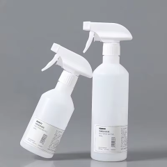 350ml 12oz 500ml 18oz White Plastic HDPE Trigger Spray Round Bottle Heavy Duty Cleaning Liquid Soap Leak Proof Detergent Bottles