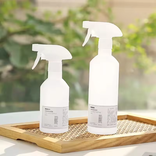 350ml 12oz 500ml 18oz White Plastic HDPE Trigger Spray Round Bottle Heavy Duty Cleaning Liquid Soap Leak Proof Detergent Bottles