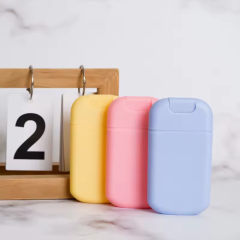 Candy Color 20ml 30ml Pocket Spray Bottle For Perfumes Container Portable PP Material Card U-shaped Spray Bottle