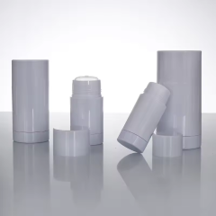 Wholesale White Cosmetic Round Deodorant Tube Bottle 15g 30g 50g 75g Rotatable Deodorant Stick Container Bottle Packaging
