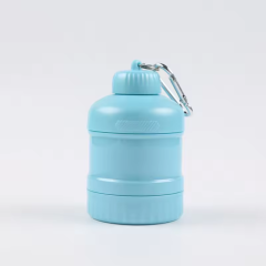 Factory Price 100-200ml Protein Powder Bottle Container Jar Plastic Mini Barrel For Whey Protein Powder