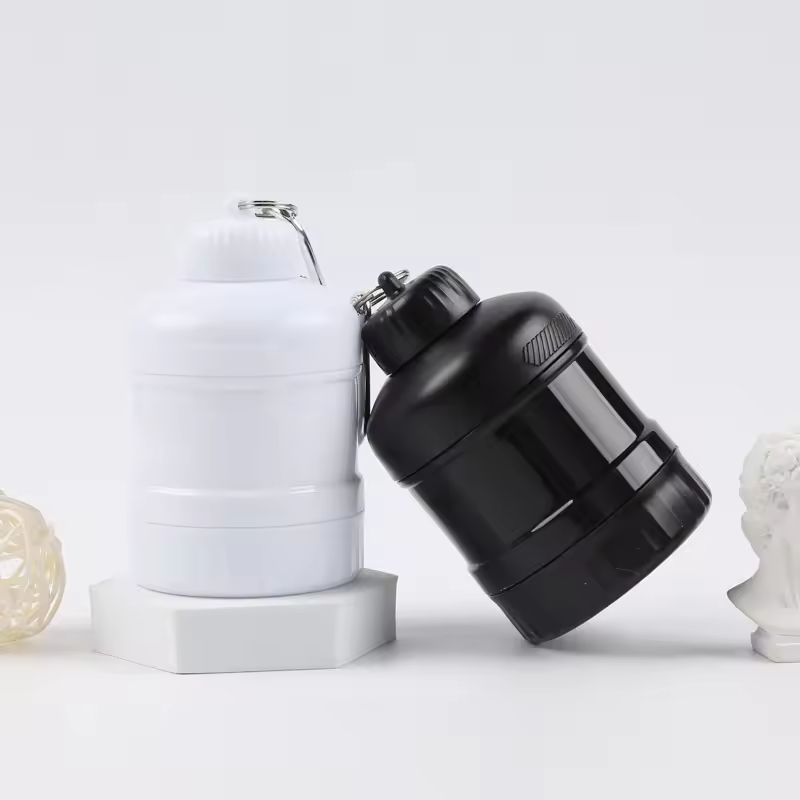 Factory Price 100-200ml Protein Powder Bottle Container Jar Plastic Mini Barrel For Whey Protein Powder