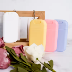 Candy Color 20ml 30ml Pocket Spray Bottle For Perfumes Container Portable PP Material Card U-shaped Spray Bottle