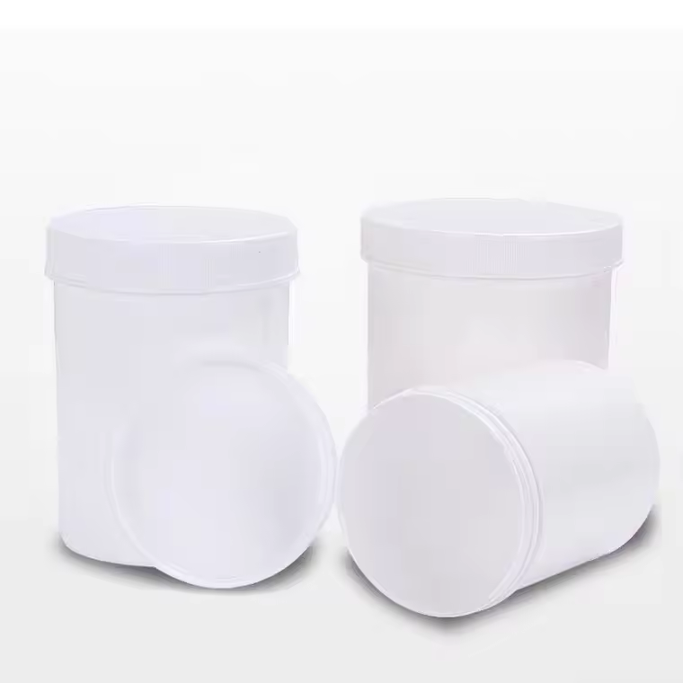 Customized 100ml 250ml 500ml 1000ml Powder Packaging Bottle Plastic Protein Jar Supplement Powder Can