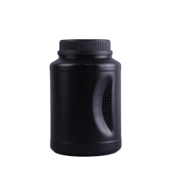 Biodegradable Black Milk Powder Packing Bottle 1.5L 2.5L Oatmeal Container Protein Powder Jar