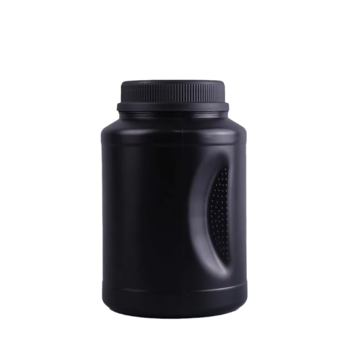 Biodegradable Black Milk Powder Packing Bottle 1.5L 2.5L Oatmeal Container Protein Powder Jar