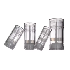 Wholesale White Cosmetic Round Deodorant Tube Bottle 15g 30g 50g 75g Rotatable Deodorant Stick Container Bottle Packaging