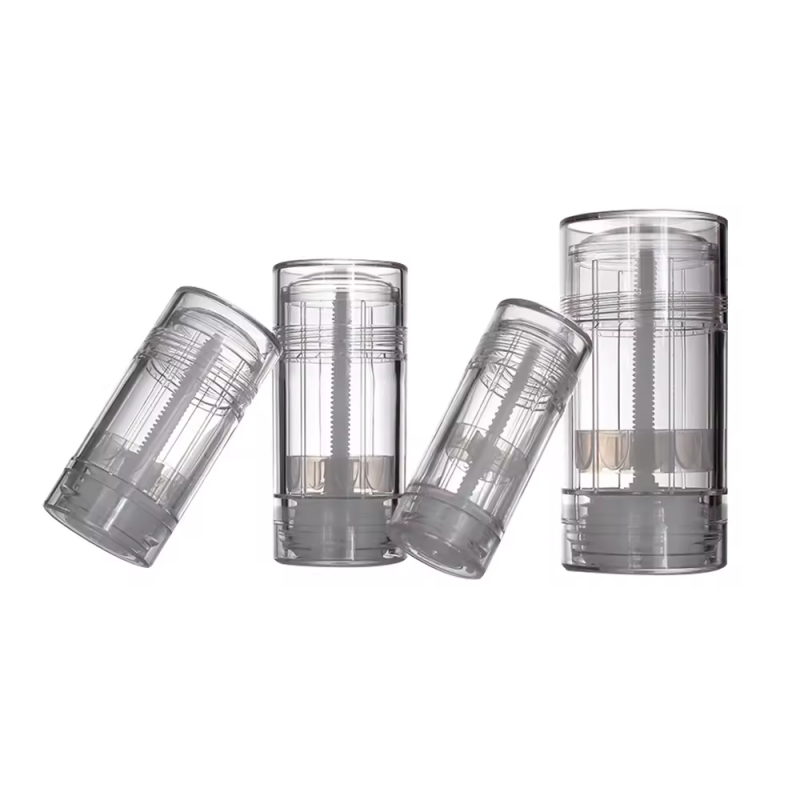Wholesale White Cosmetic Round Deodorant Tube Bottle 15g 30g 50g 75g Rotatable Deodorant Stick Container Bottle Packaging
