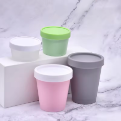 Hot Selling Colorful Cosmetic Packaging Pe Plastic Jar For Body Lotion Cream Cosmetic Container Cream Jars 50ml 100ml 200ml