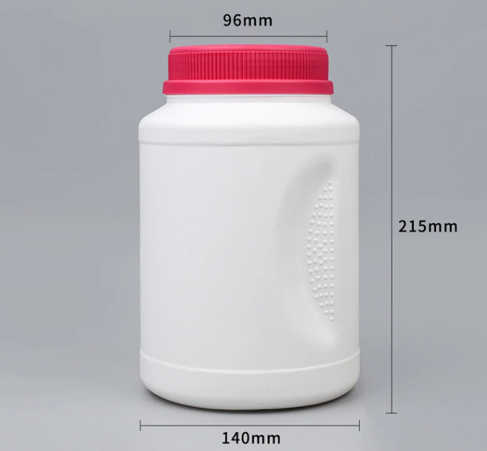 Supplier 500ml 1000ml 1700ml 2000ml Powder Container Bottle Coffee Powder Bottle Packaging Plastic Protein Powder Bottle