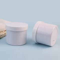 500ml Pet White Cosmetic Jars With Lids For Face Cream Container Body Face Wash Skincare Cosmetic Empty Container