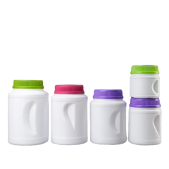 Supplier 500ml 1000ml 1700ml 2000ml Powder Container Bottle Coffee Powder Bottle Packaging Plastic Protein Powder Bottle