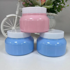 Refillable 250ml Cream Jars PET Material Body Butter Cosmetic Cream Jar Plastic Face Cream Jars