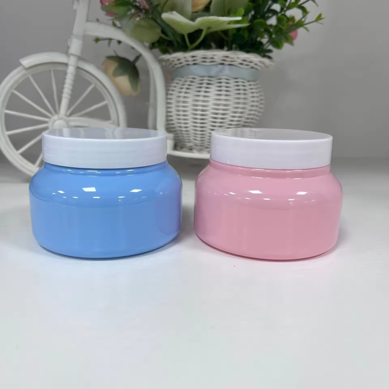 Refillable 250ml Cream Jars PET Material Body Butter Cosmetic Cream Jar Plastic Face Cream Jars