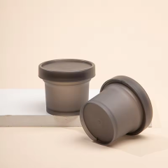 Factory Price 200ml Body Cream Jar With Lid Scrub Jar For Body Butter Cream Pp Plastic Cream Container Jar