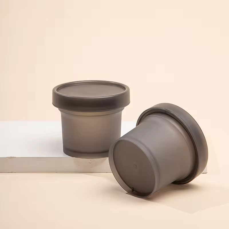 Factory Price 200ml Body Cream Jar With Lid Scrub Jar For Body Butter Cream Pp Plastic Cream Container Jar