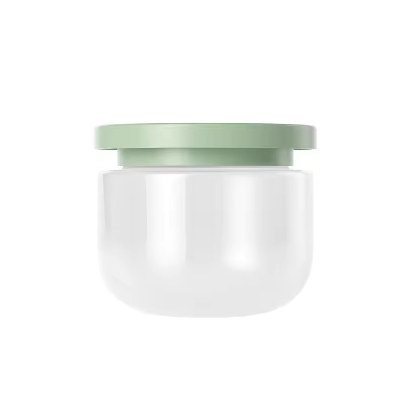 New Arrival Green 250ml Wide Mouth Cute Body Cream Jars Packaging Empty Pet Plastic Cosmetic Cream Jar
