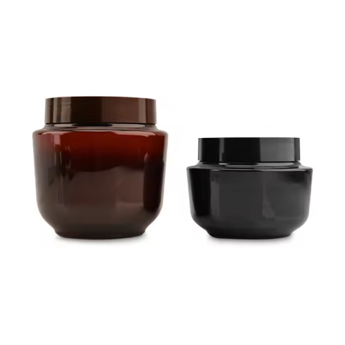 Factory Sale Plastic Body Scrub Container Cosmetic Cream Jars For Face Mask 500g 1000g Eye Hair Body Cream Jars