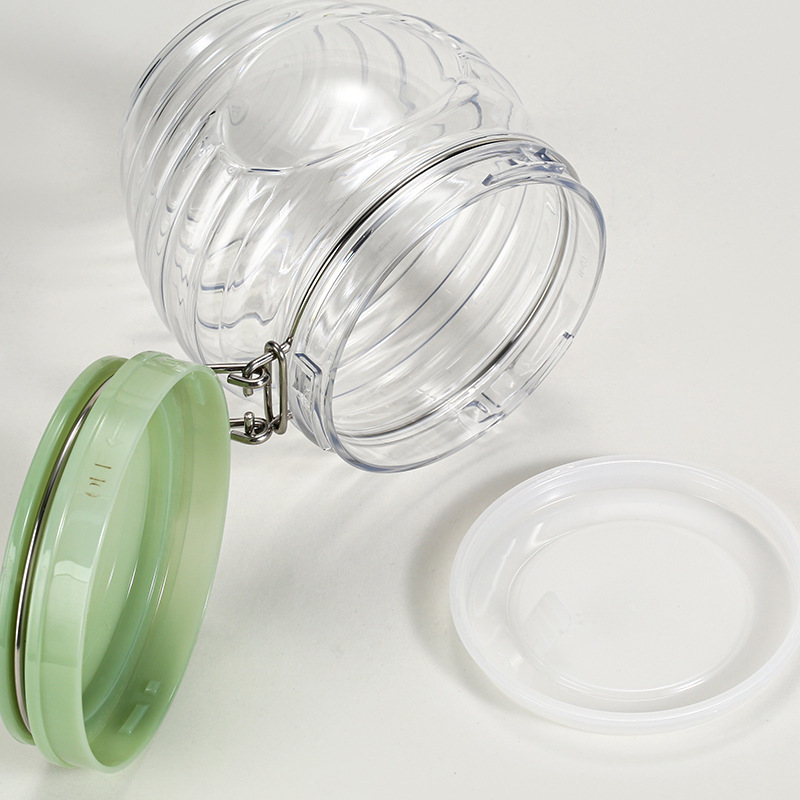 500ml food grade PET plastic jar dried fruit and grain storage jar new honey packaging jar