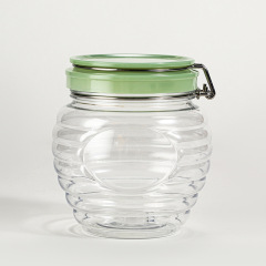 500ml food grade PET plastic jar dried fruit and grain storage jar new honey packaging jar