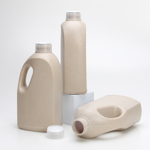 New product Wholesale high-quantity customized 1000ml Degradable straw bottle laundry detergent bottle
