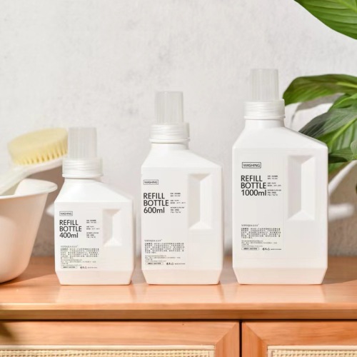 Leak Proof Laundry Bottle 400ml 500ml 1l Hdpe Laundry Detergent Bottles Washing Liquid Bucket Liquid Plastic Bottle Customized
