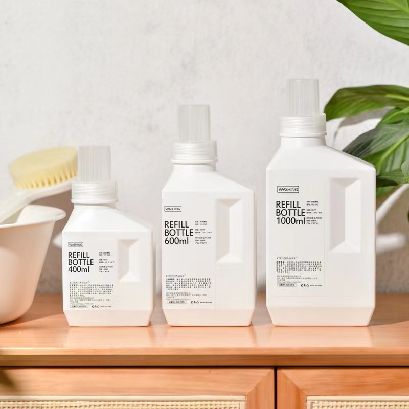 Leak Proof Laundry Bottle 400ml 500ml 1l Hdpe Laundry Detergent Bottles Washing Liquid Bucket Liquid Plastic Bottle Customized