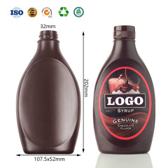 650G HDPE Plastic Squeeze Bottle - Chocolate Syrup Bottle