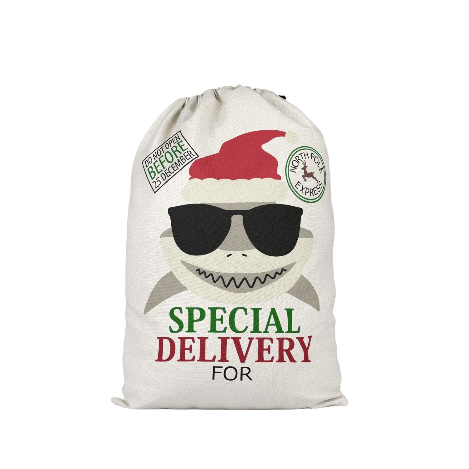 Hot-selling factory stock gift canvas bags, pure cotton eco-friendly drawstring bags, creative dinosaur pattern drawstring bags