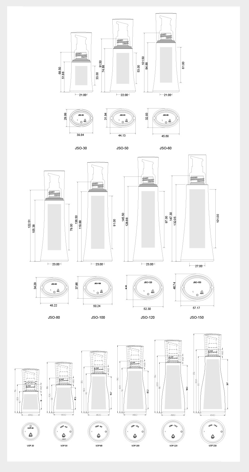 120ml lotion bottle 50ml essence bottle 100ml ultra-fine spray bottle 150ml press bottle special bottle type