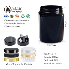 1000ML square-top round jar