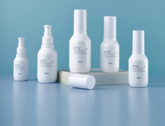 Oblique shoulder 80ml spray bottle PET material 200ml plastic cosmetic packaging material skin care 100ml lotion bottle