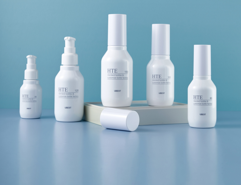 Oblique shoulder 80ml spray bottle PET material 200ml plastic cosmetic packaging material skin care 100ml lotion bottle