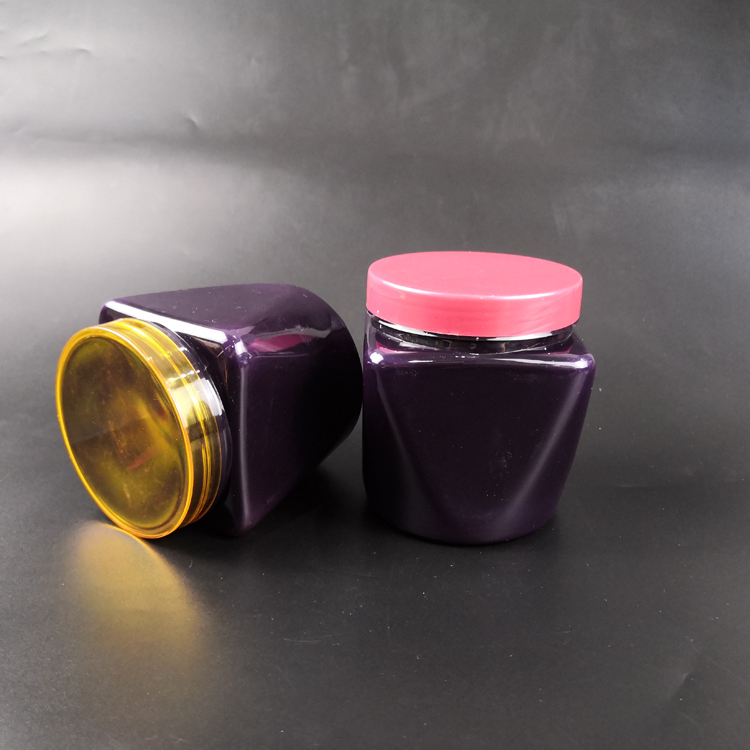 500ML square-top round jar
