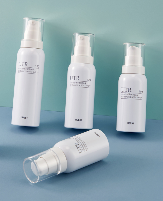 60ml lotion bottle 100ml sunscreen spray bottle 150ml toner bottle transparent PET cosmetics